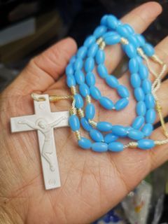 Vintage blue rosary