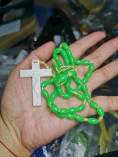 Vintage green rosary