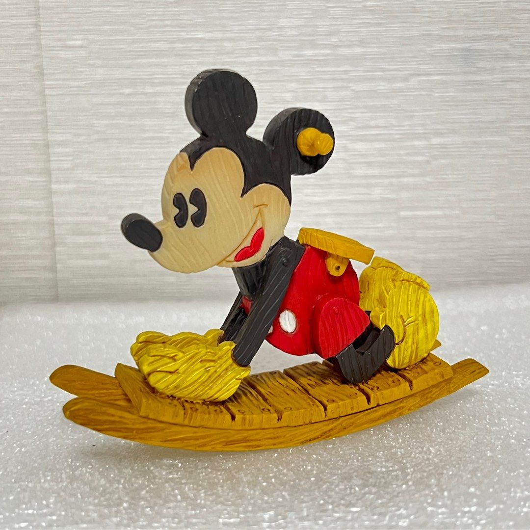 Vintage Mickey As Rocking Toy Figurine 363480 by Disney / Enesco 