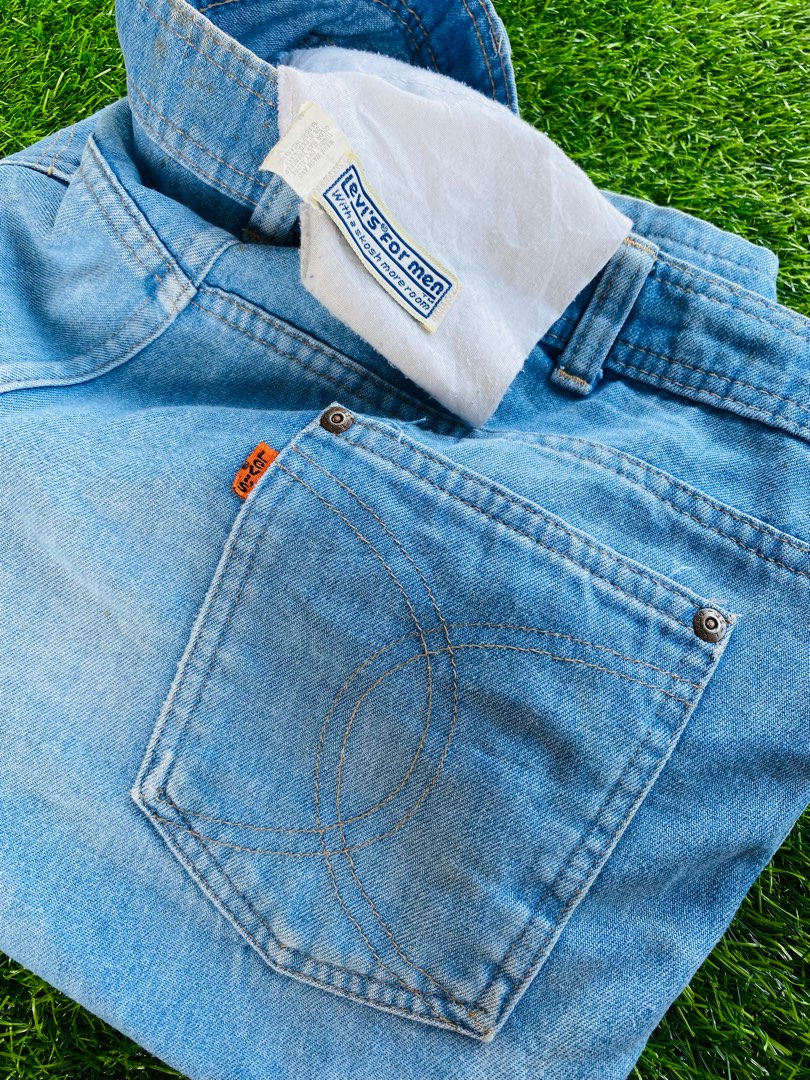 Vintage Vtg 80s Levis For Men With a Skosh More Room Orange Tab Talon Zipper Size 34 35 Men s Fashion Bottoms Jeans on Carousell