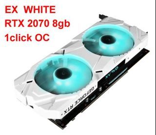 WHITE galax RTX 2070 8gb RGB fan also black 1080 2080 3080 3060ti 4060ti 4070