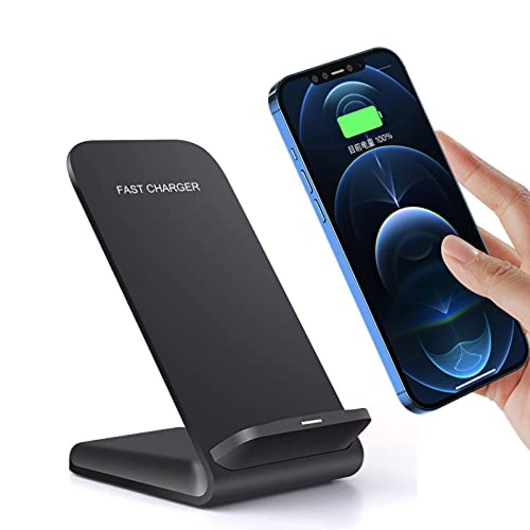 Olixar Wireless Charger Stand with Cooling Fan Built-in for iPhone, Samsung  and More - 10W Fast-Charging, Fan Prevents Overheating & Extends Battery