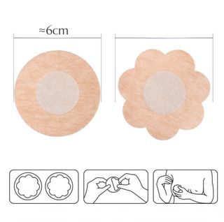 Chest stickers women's wedding dress with silicone invisible large