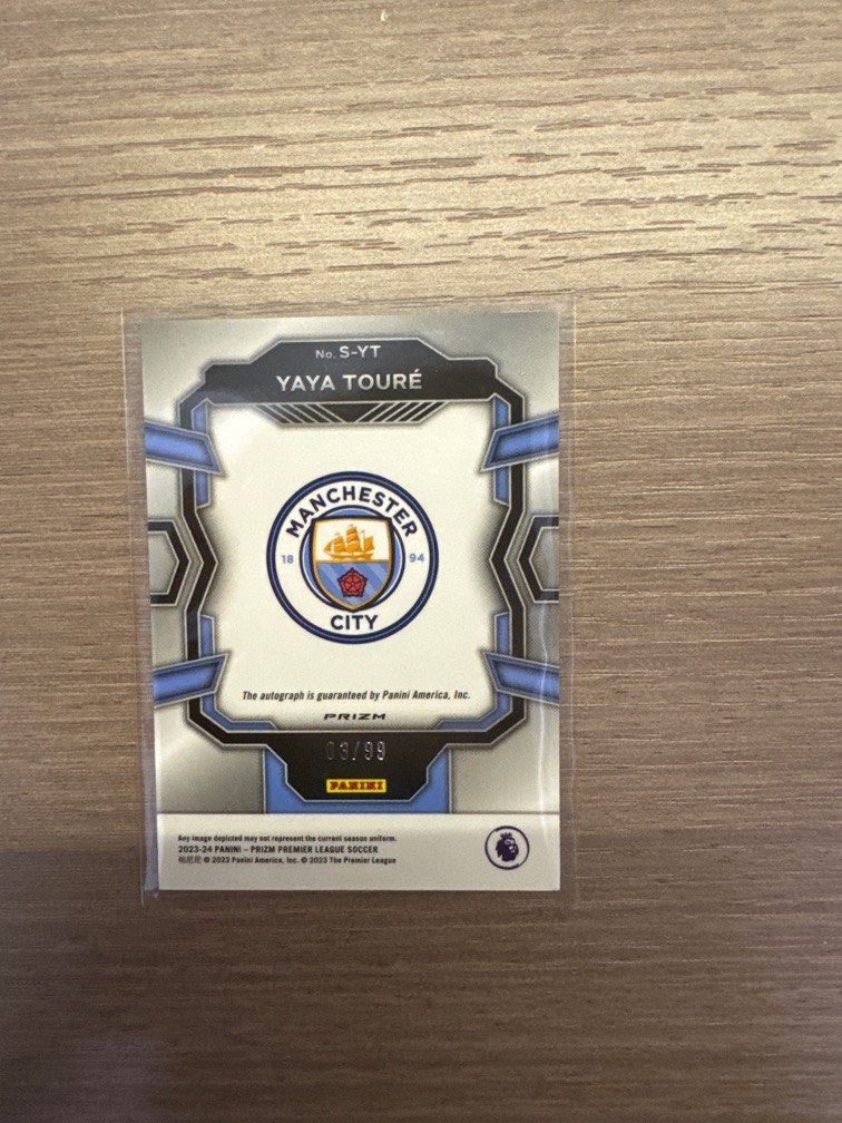 2022-23 Panini Prizm Premier League - Signatures Yaya Toure