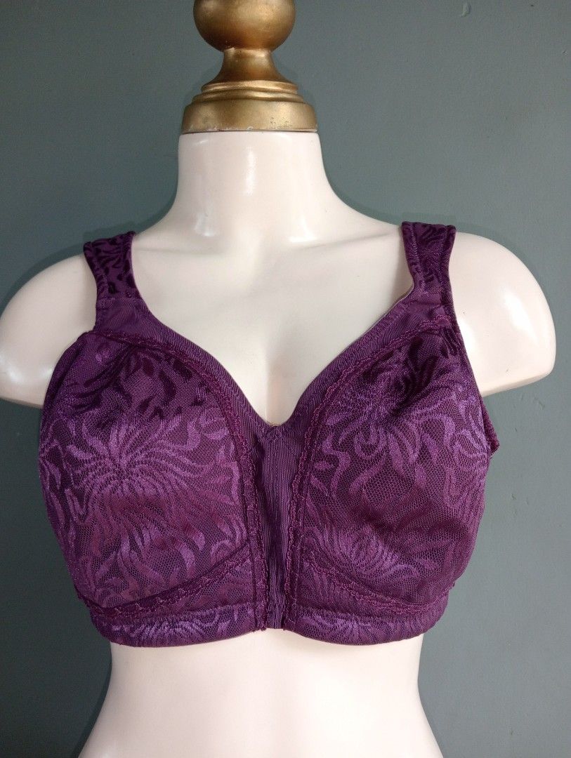 42b bra wingslove non wire not padded purple bra, Women's Fashion,  Undergarments & Loungewear on Carousell