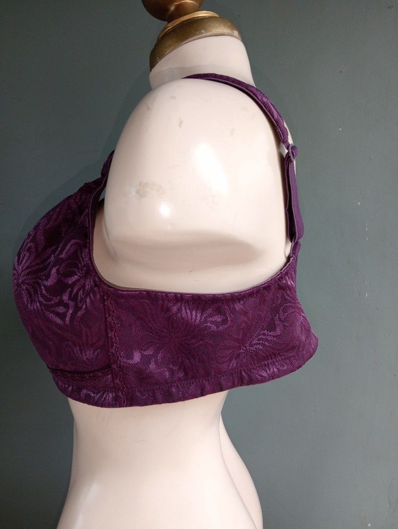 42b bra wingslove non wire not padded purple bra, Women's Fashion,  Undergarments & Loungewear on Carousell