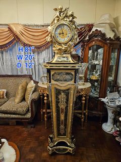 81” French 19th century Louis XVI Style grandfather’s clock