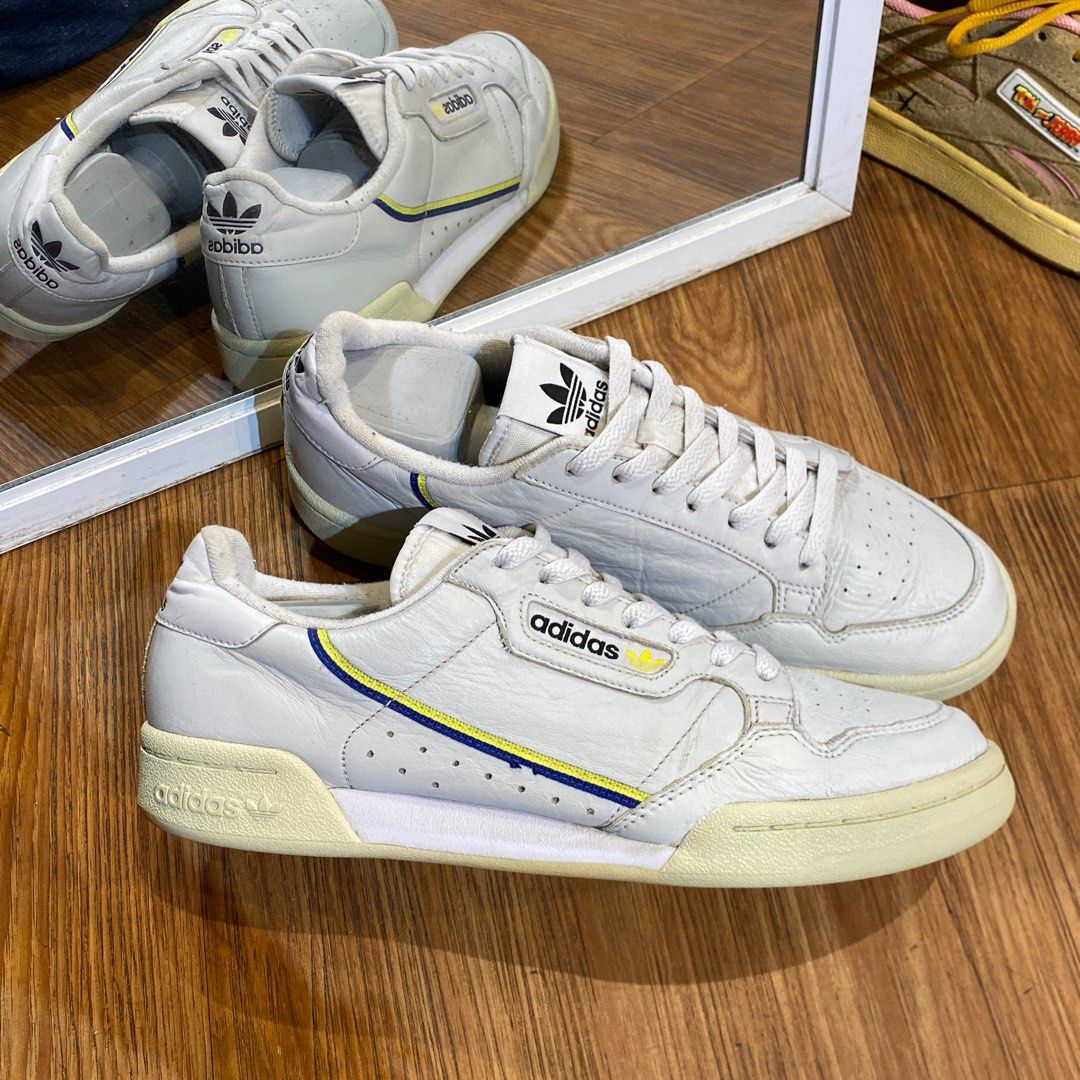 Adidas continental 80s Rascal Grey Leather casual original murah not adidas gazelle spezial samba superstar city series sneakers second market Fesyen Pria Sepatu Sneakers di Carousell