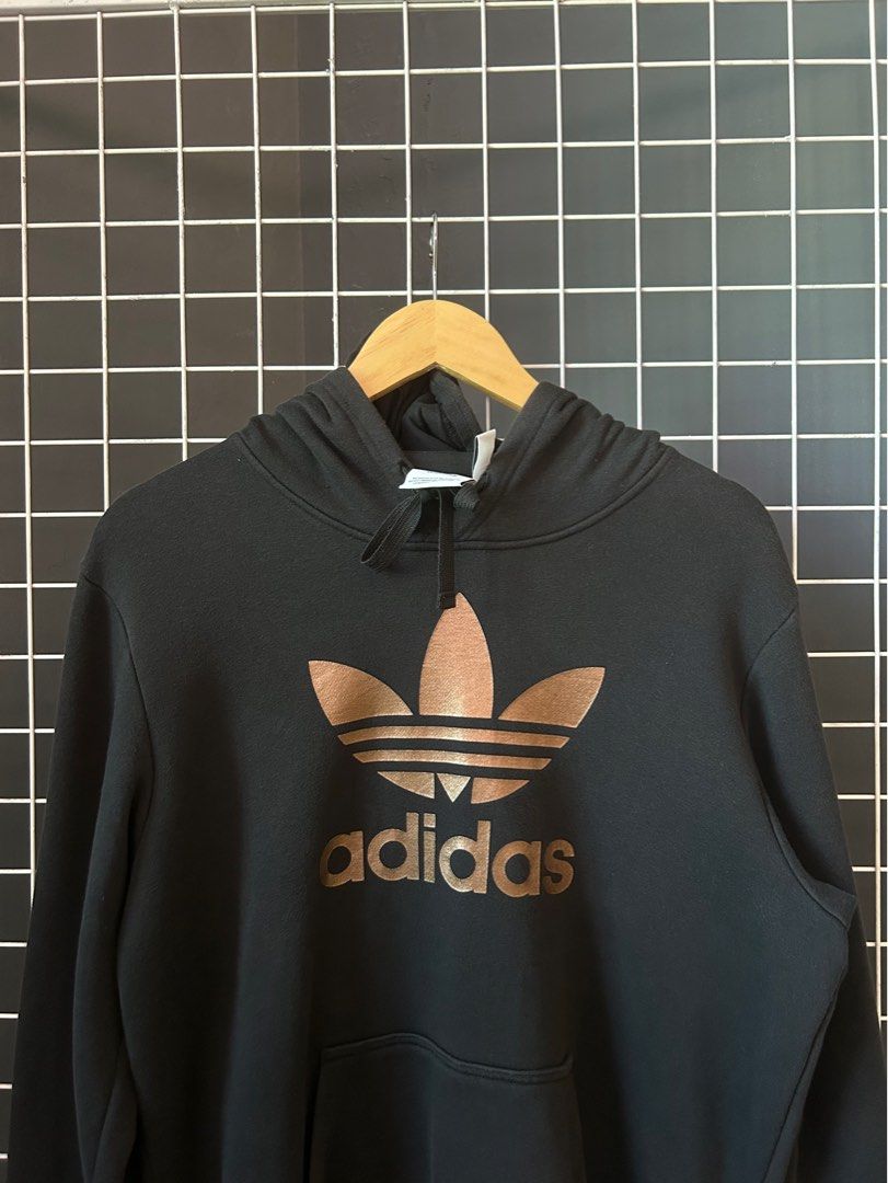 Adidas Gold Big Logo Sweater Hoodie