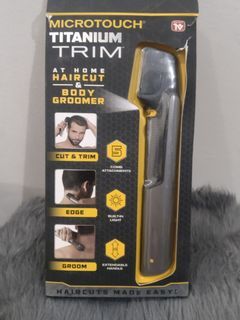 Affordable Micro Touch Titanium TRIM &amp; MAX at Home Hair Cutting Body Shaver Groomer Trimmer 😍👌