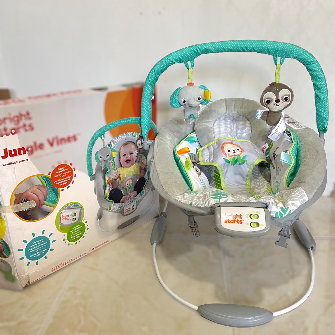 Jungle vines cradling store bouncer
