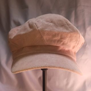 Baby pink beret hat