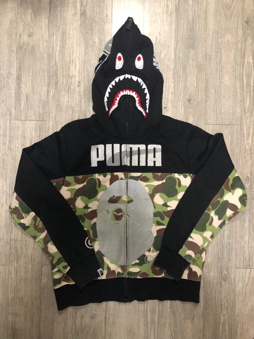 Puma bape hoodie shark hotsell