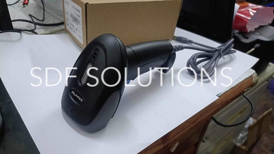 Barcode Scanner Bar Code POS for Windows Mac Linux (Category: Office & Business Technology) located in Manila. Submitted by sdfsolutions (Listing ID 1291521224, Image 2). Description: Resolution: 3mil Processor: ARM 7 72MHz Decode Mode: Single-Line Aiming Decode Rate: 200 decodes per second Working Distance: 6-30cm Scan Width: 30mm Scanning Angles: Fanning: 30°; Horizontal: 75; Vertikal: 65° Light Source (Laser): Laser LED 650+/-20nm Indication: 