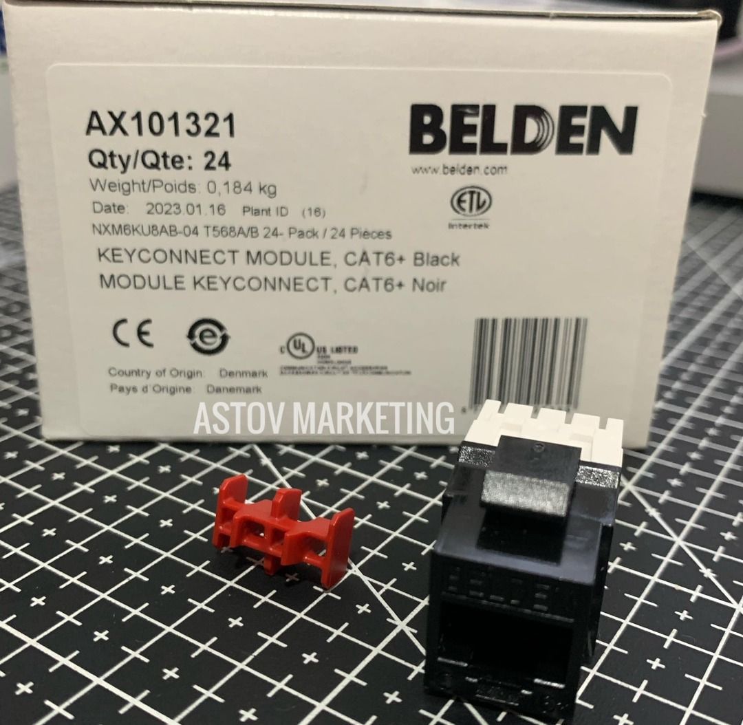 Belden Information Outlet (IO) (Category: Cables & Adaptors) located in Muntinlupa City. Submitted by jiwooasto (Listing ID 1291491765, Image 3). Description: ⏺️ Belden Information Outlet Keyconnect Module Cat6 PN: AX101320 White ⏺️ Belden Information Outlet Keyconnect Module Cat6 PN: AX101320 .