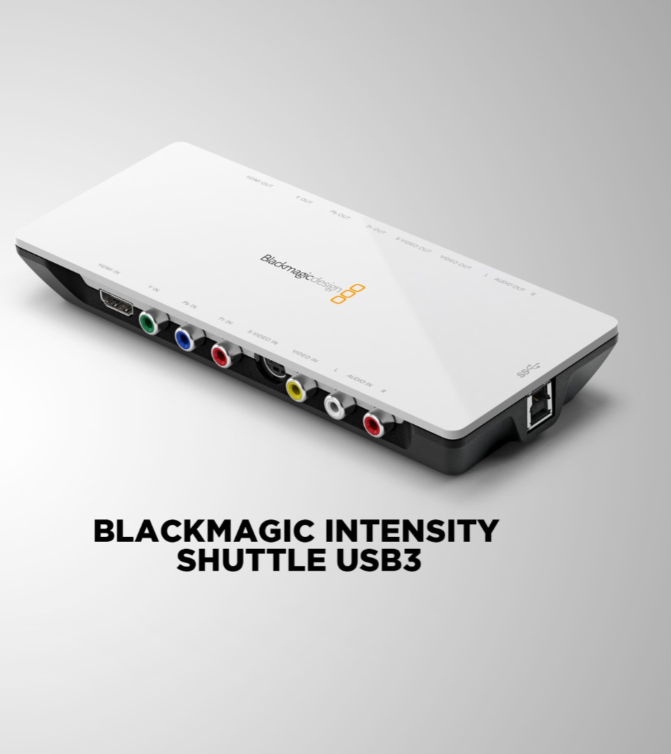 Blackmagic Design Intensity Shuttle 外接撥放與擷取盒(USB3.0), 電腦
