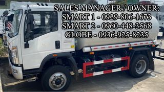 Brand new 4000 liters Water truck tanker Homan h3 Sinotruk 6w 4x2 4x4 euro2 euro4 115hp and more capacity available.(Howo NX and Howo T7 6,000 liters, 10,000 liters, 20,000 liters, 24 and 30k liters.)