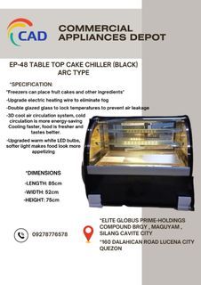 *CAKE DISPLAY CHILLER- TABLE TOP