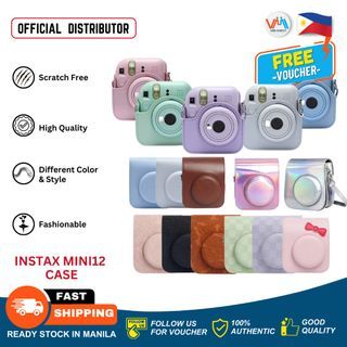 Camera Bag Made For FUJIFILM Instax Mini 11 and Mini 12 Full Body Protective Portable Leather Carry Case Accessories Light Weight Durable Full Body Protection Bag Available in Different Colors Carrying Bag (Available in different Styles & Colors )- VMI
