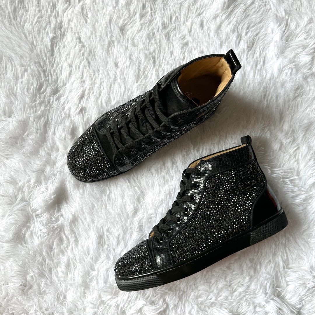 Christian Louboutin Strass Louis High Luxury Sneakers Footwear on Carousell