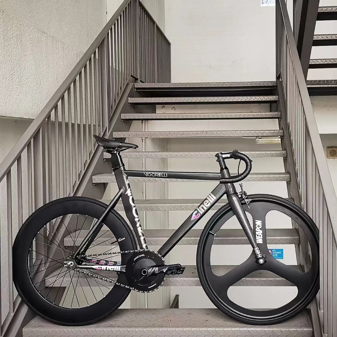 Cinelli fixie fixed gear bike Single speed bike vigorelli 2023 Frameset 1390 Complete bike 1790 Areo design ready stock