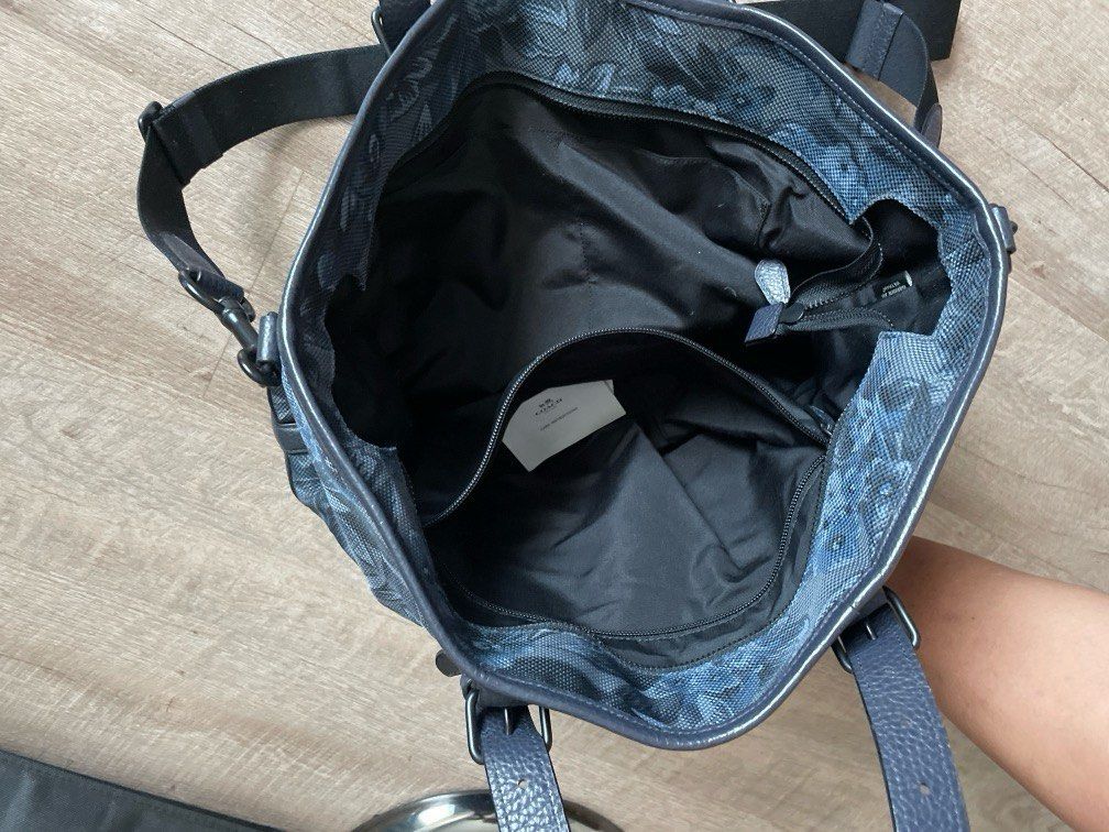 Coach blue floral crossbody on sale