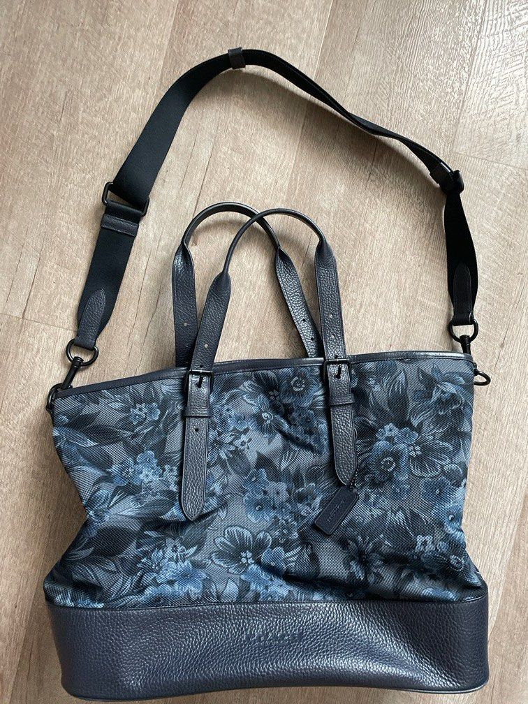 Coach Blue Floral Hawaiian Crossbody Tote bag Luxury Bags