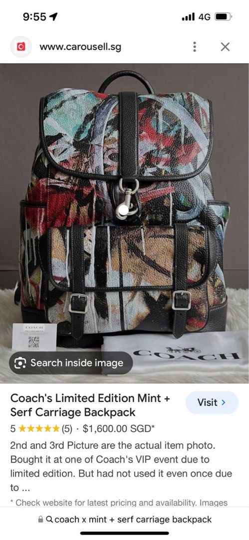 Mint serf コーチ コラボ バッグ 公式 COACH コーチ COACH X MINT SERF