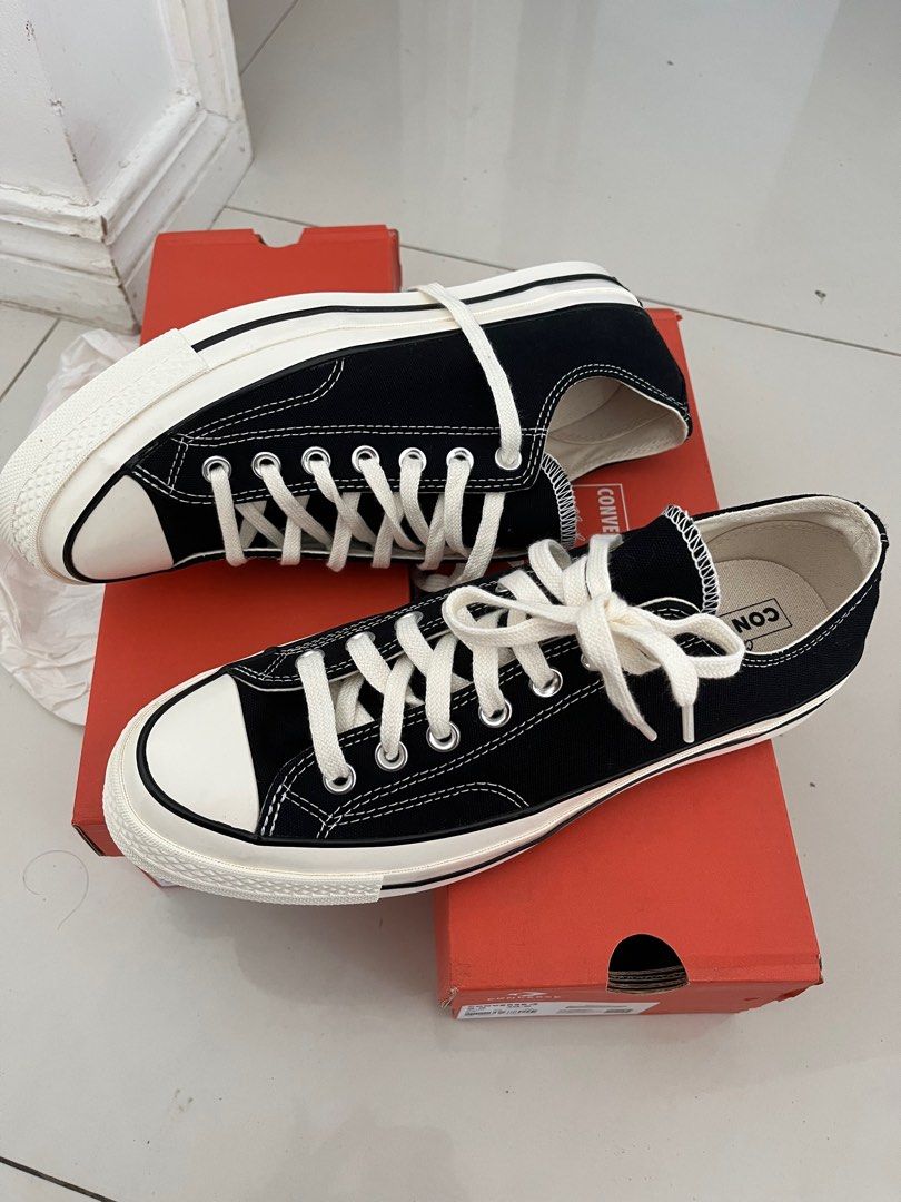 Converse chuck 70 black mens 6 8.5 womens 8 10.5 Men s Fashion Footwear Sneakers on Carousell