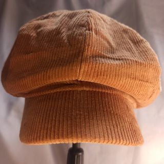 Corduroy beret hat brown