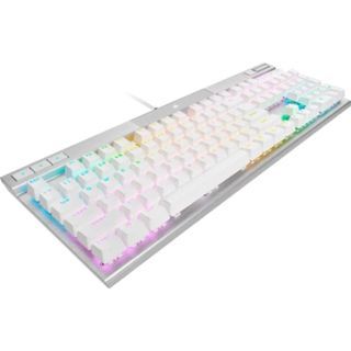 CORSAIR K70 RGB PRO OPTICAL-MECHANICAL GAMING KEYBOARD WITH PBT DOUBLE SHOT PRO KEYCAPS (WHITE)