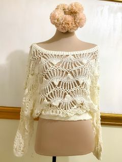 Cream Knitted Top