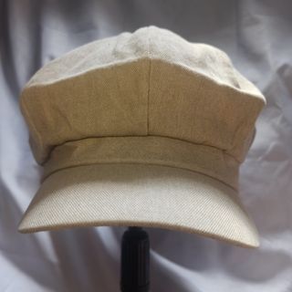 Dirty white beret hat