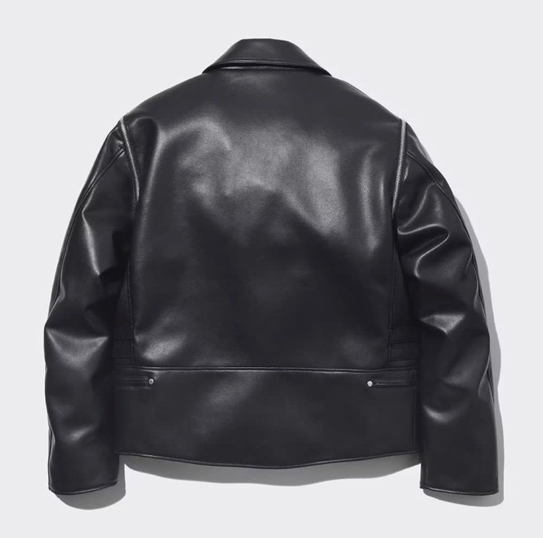 GU x UNDERCOVER 2way Rider Leather Jacket Size M, 男裝, 外套及戶外 