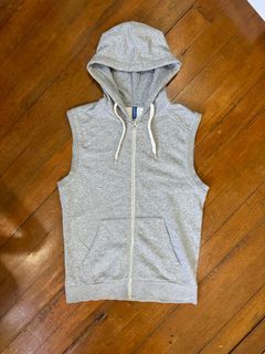 H&M gray hoodie vest