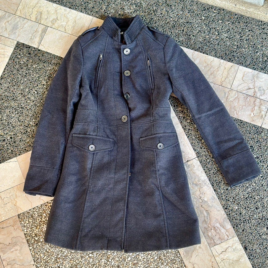 H M Winter Coat LIGHTLY USED Women s Fashion Coats Jackets and Outerwear on Carousell
