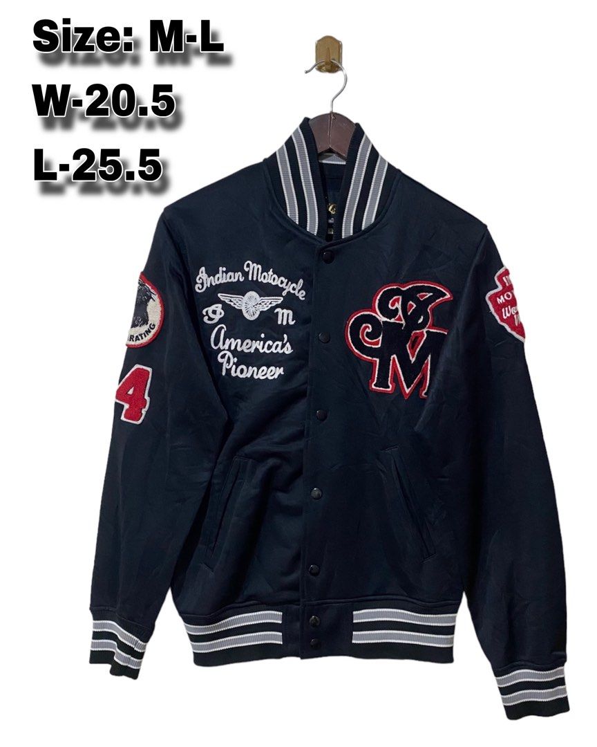 Indian motorcycle on sale varsity jacket