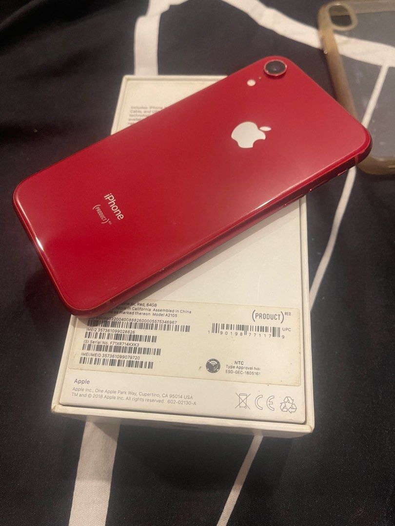 iPhone XR 64gb (Category: iPhone X Series) located in Rizal. Submitted by onlinedepotwholesale2nd (Listing ID 1291541191, Image 2). Description: Sell iphone xr 64gb battery health 78% ios latest version ntc approved openline face id working/truetone working no history of repair all parts original inclusions:box and free casing honest issue:sa screen my watermark see pic scratches due to usage .