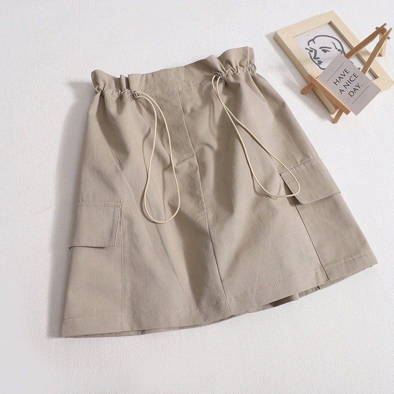 Khaki skirt womens day outlet