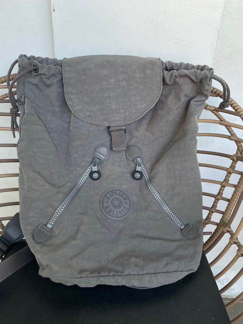 Kipling backpack (Category: Backpacks) located in Paranaque City. Submitted by kaaatd (Listing ID 1291462550, Image 1). Description: • Original Kipling backpack (drawstring feature) (Please manage expectations as these are preloved items. Any minimal stains and unseen flaws must be considered.) .