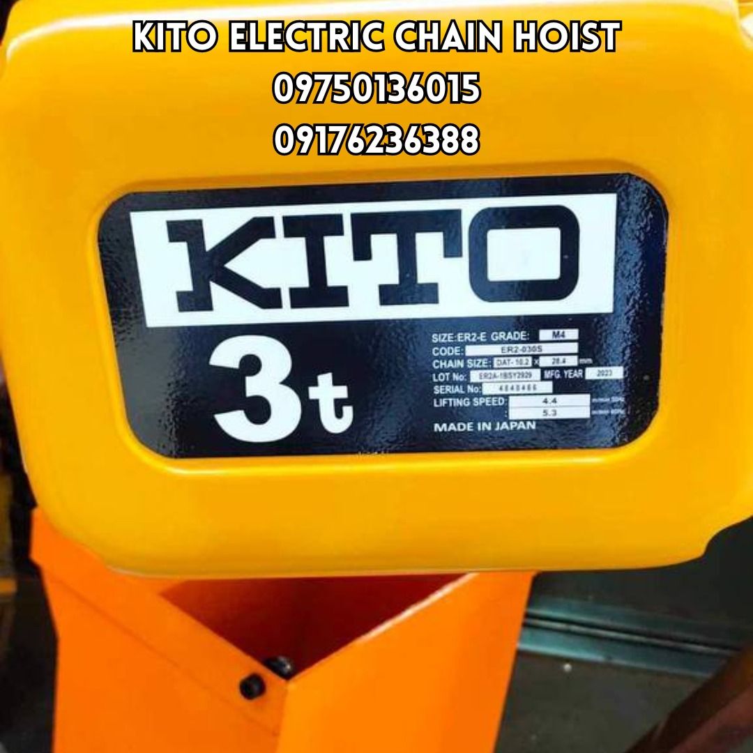Kito Electric Chain Hoist, Commercial & Industrial, Industrial ...