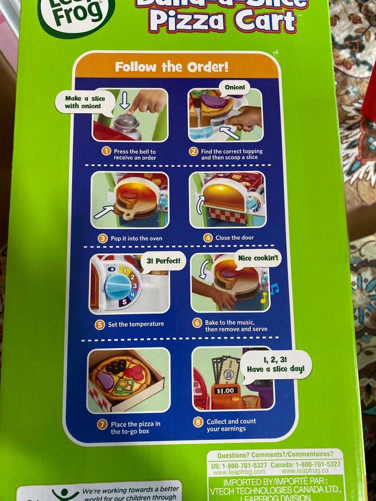 Leap frog Pizza cart, Hobbies & Toys, Toys & Games on Carousell