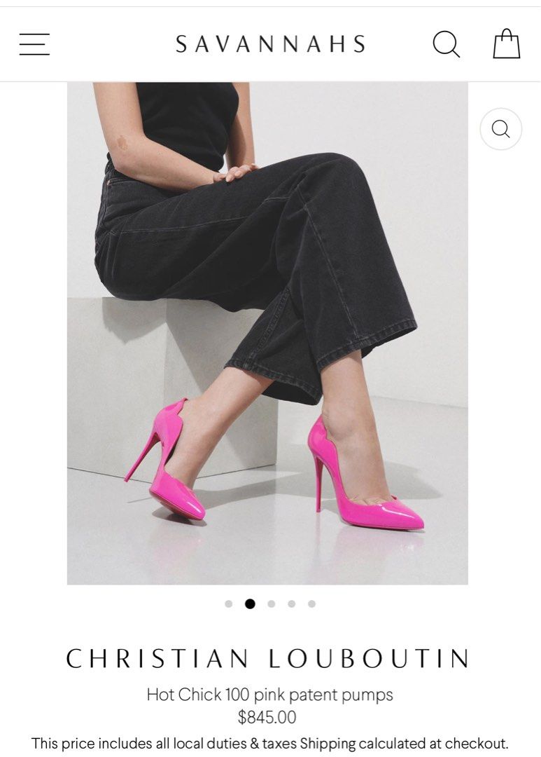Like New Christian Louboutin Hot Chick 100 Patent Pink 36 Heels Barbie Taylor Eras Tour Style Luxury Sneakers Footwear on Carousell