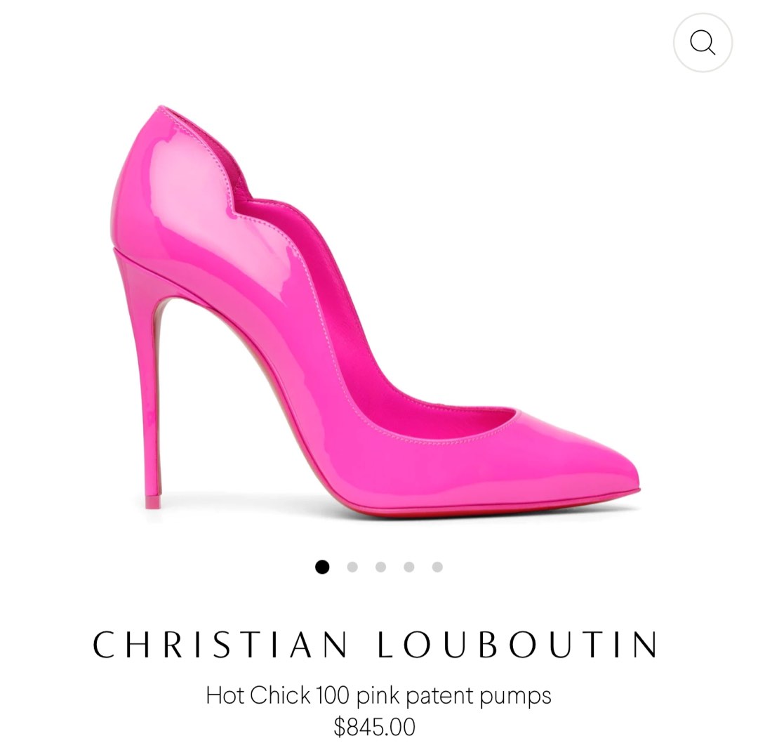 Like New Christian Louboutin Hot Chick 100 Patent Pink 36 Heels Barbie Taylor Eras Tour Style Luxury Sneakers Footwear on Carousell