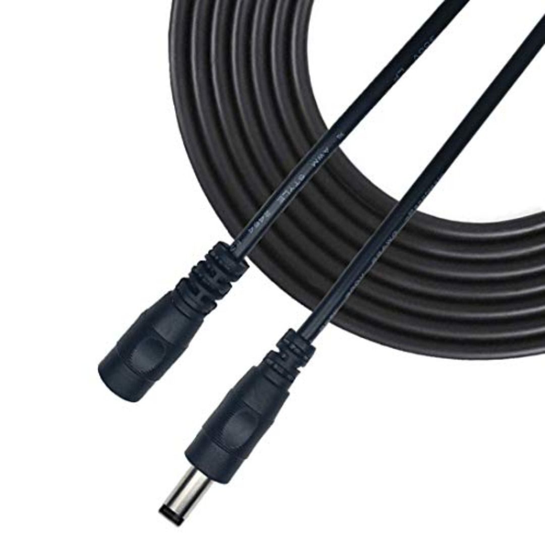 Liwinting 5m/16.4ft DC Extension Cable 5.5mm x 2.5mm Male to Female