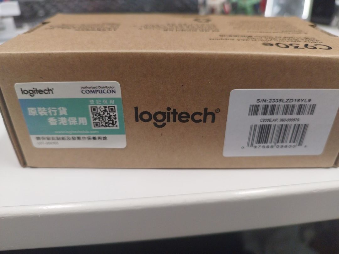 Logitech c930e webcam （分類：網絡攝影機）位於 Hong Kong。 由 cox378 提交（商品編號 1237462099，圖片 3）。簡介： 有美顏功能，攝影距離適中，唔會影得太大頭，連鏡頭蓋，支援 H.264, 1080p。 星期一至五，6:00之前中環，6：00之後佐敦，柯士甸站。。
