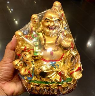 Lucky Laughing Buddha with Kids