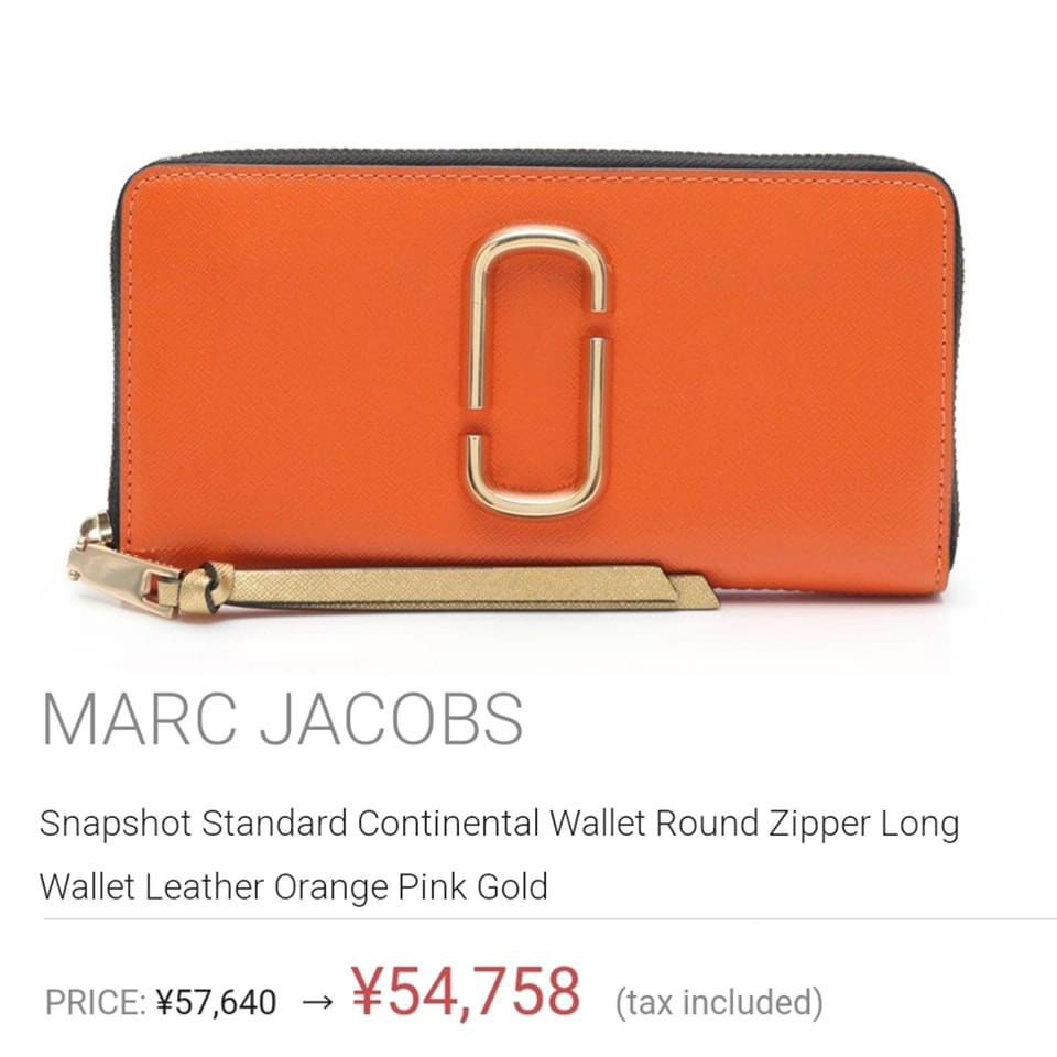 MARC JACOBS MJ The Snapshot Standard Continental Bicolor Clutch Long Wallet Luxury Bags Wallets on Carousell