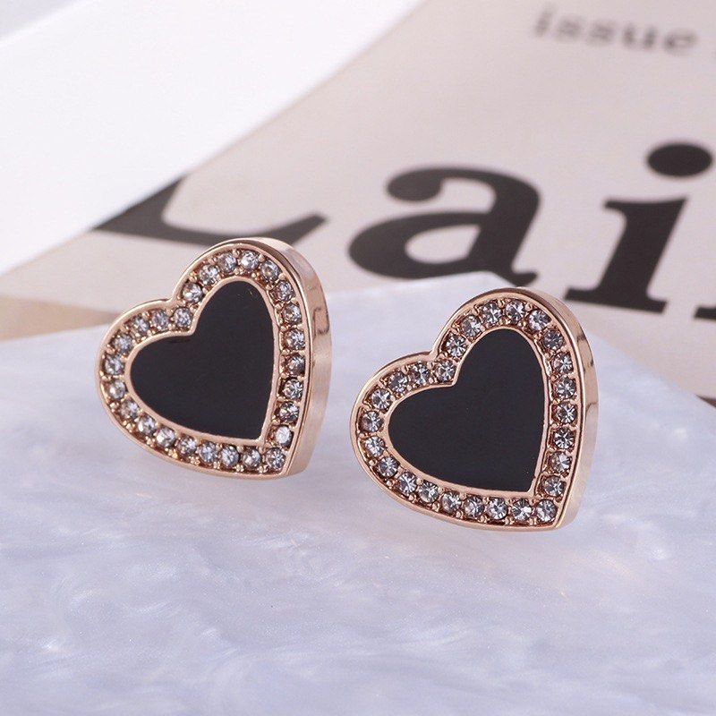 Michael kors love heart earrings hotsell