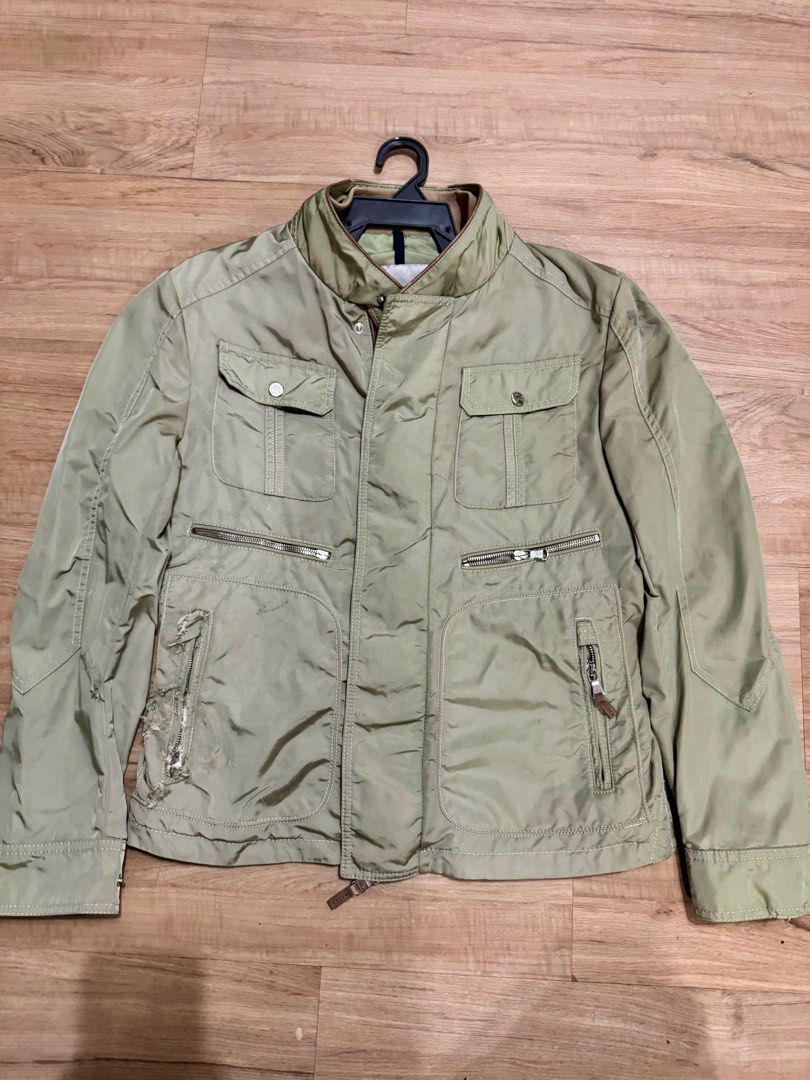 Moncler military hotsell green jacket